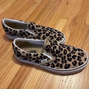 Vans Slip On Skate Shoe - Leopard